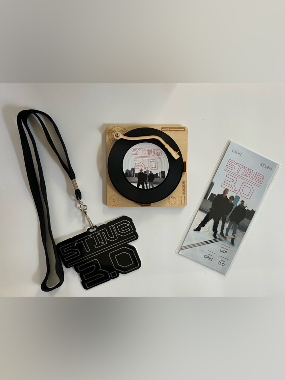 NEW! Sting 3.0 VIP Exclusive Mini Record Player LP Album Coaster Gift Set Set